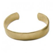 DQ Metalen armband Cuff vlak ½ Inch - Raw brass